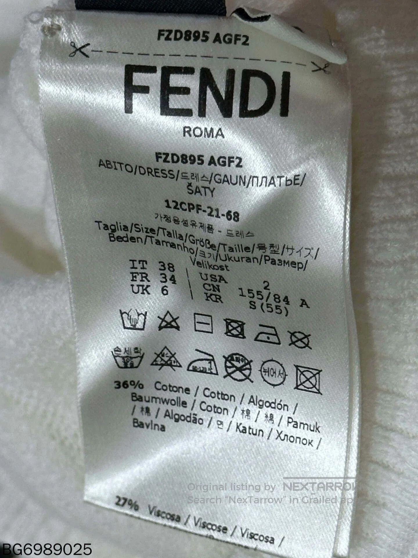 Fendi FENDI Logo Twist Tank Dress. Size US S / EU 44-46 / 1 - 5 Thumbnail