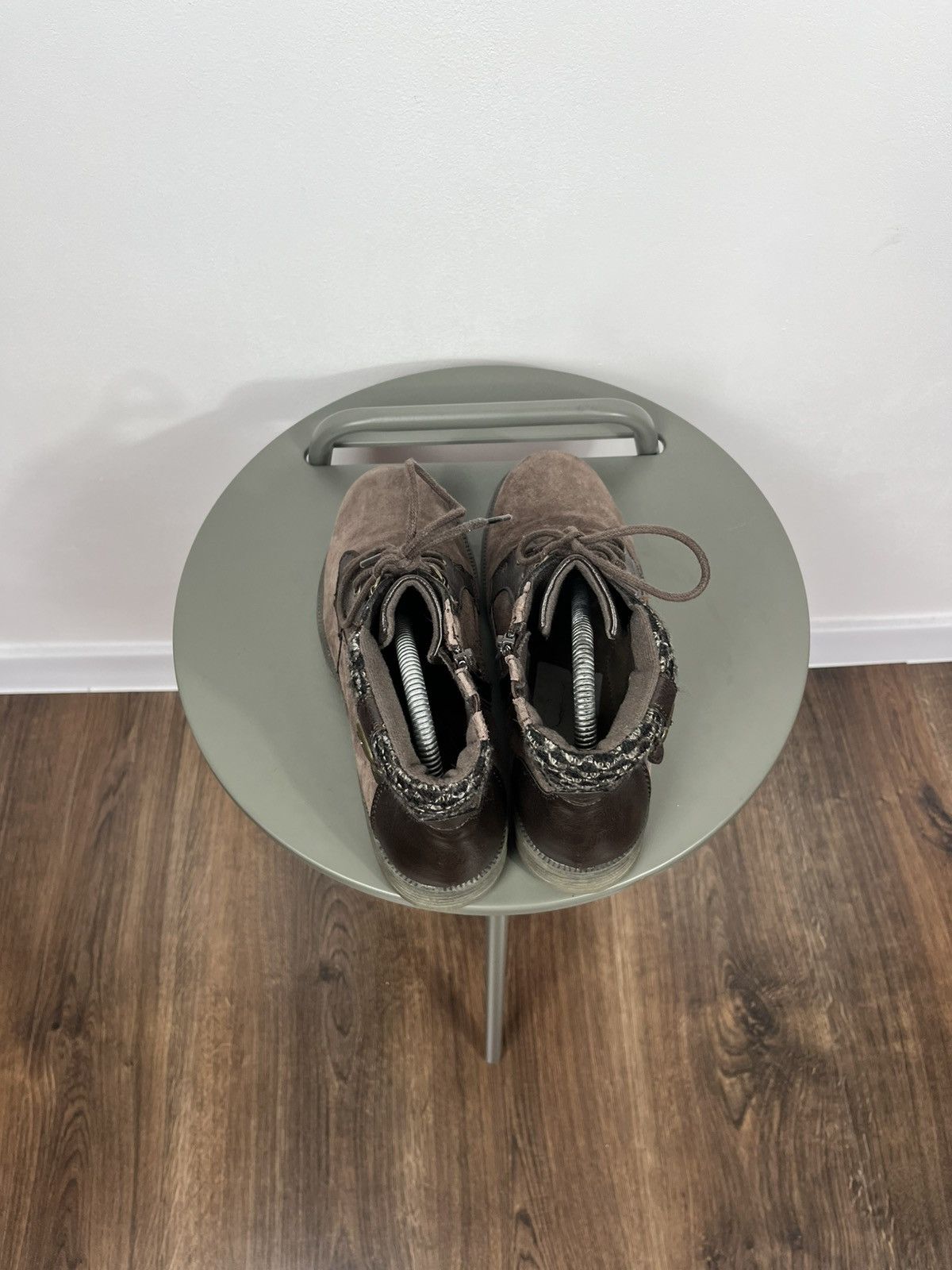 Other Earth Spirit Brown Suede Boots Knit Cuff Lace Up Size EU 41 Size US 10 / IT 40 - 8 Thumbnail