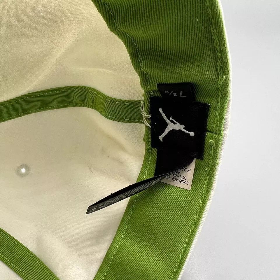 Jordan Brand Air Jordan 23 Hat Men 7 3/8 White Green Jumpman Fitted Cap Size ONE SIZE - 6 Thumbnail