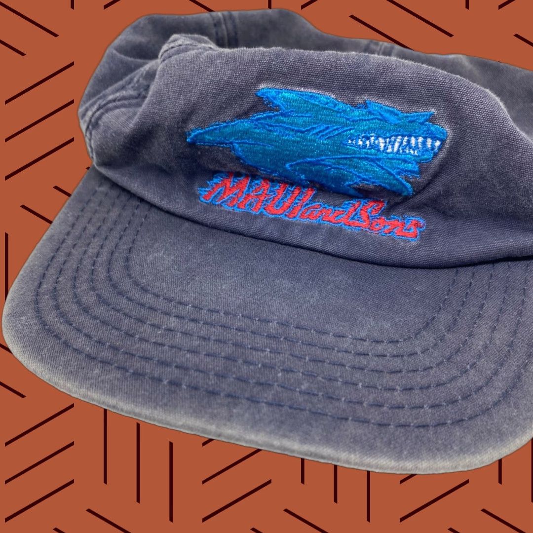 Vintage Maui and Sons Hat Faded Blue Snapback Beach Baseball Cap Unisex Adjustable Baseball Cap Unisex Adults Blue Maui and Sons Hat Adjustable Size ONE SIZE - 1 Thumbnail