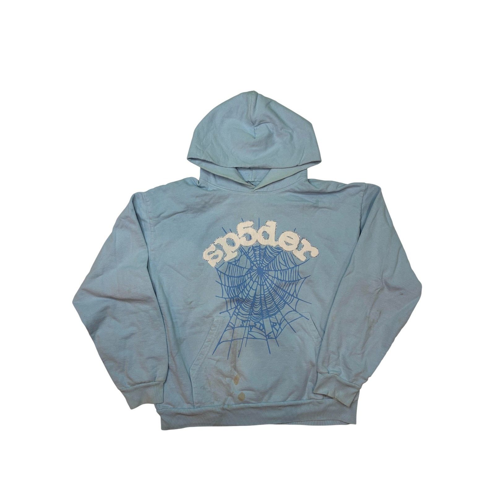 Other Sp5der Grey Blue Rhinestone Hoodie Size US XL / EU 56 / 4 - 1 Thumbnail