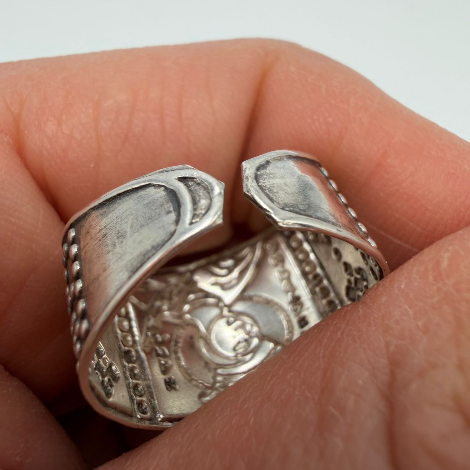 Sterling Silver Vintage 925 Sterling Silver Orthodox St. Catherine Ring 8.5 Size ONE SIZE - 7 Thumbnail