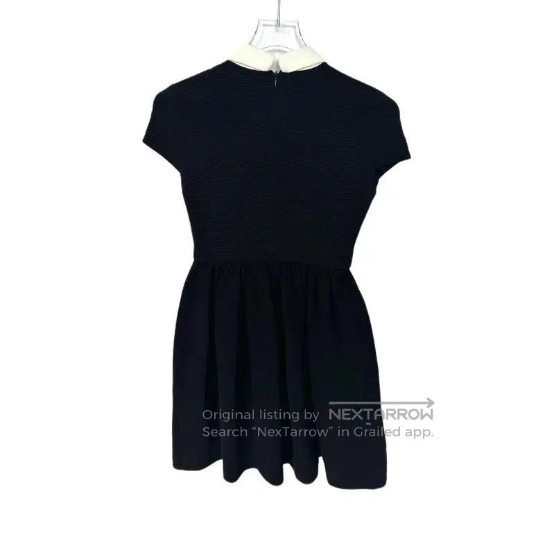 Miu Miu Miu Miu Black Wool Dress with Collar . Size XS / US 0-2 / IT 36-38 - 2 Thumbnail