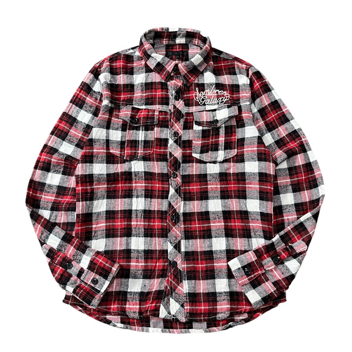 Japanese Brand IN THE ATTIC Plaid Flanel Shirt ifsix gothic style Size US M / EU 48-50 / 2 - 2 Thumbnail