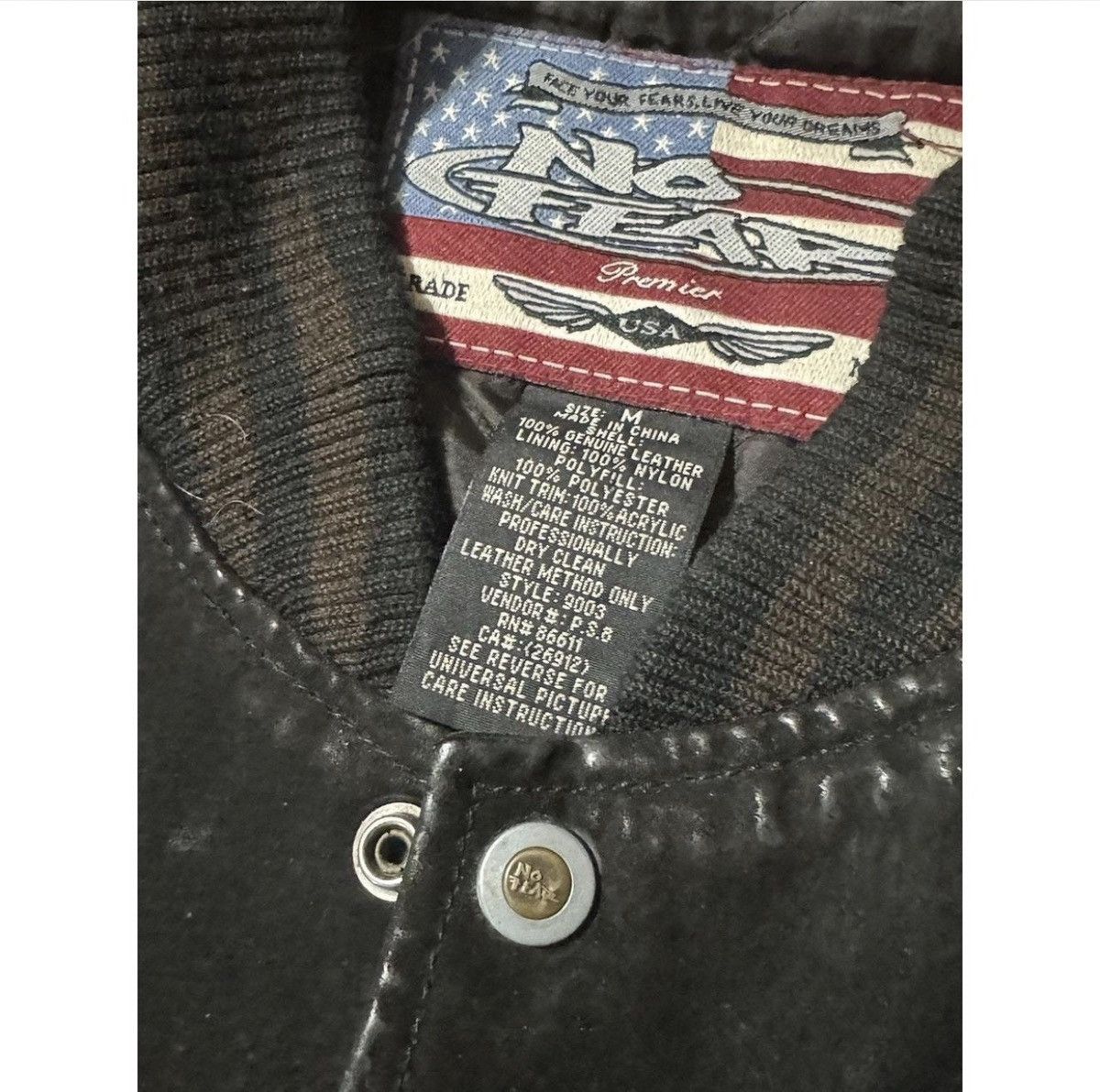 No Fear Y2K No Fear leather bomber jacket Size US M / EU 48-50 / 2 - 4 Thumbnail