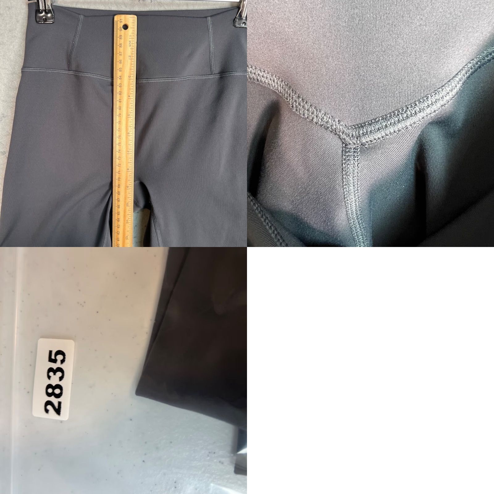 Vintage Oner Active Womens XS High-Waisted Dark-Grey Leggings Activewear Gym Athletic Shirt? Size 26" / US 2 / IT 38 - 8 Thumbnail