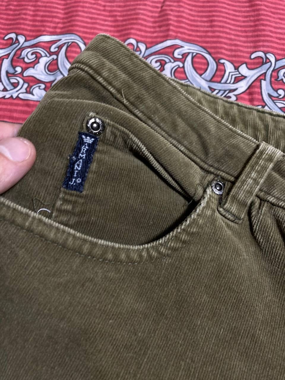 Armani × Vintage Armani Jeans Denim Vintage Made in Italy Green Size US 36 / EU 52 - 15 Thumbnail