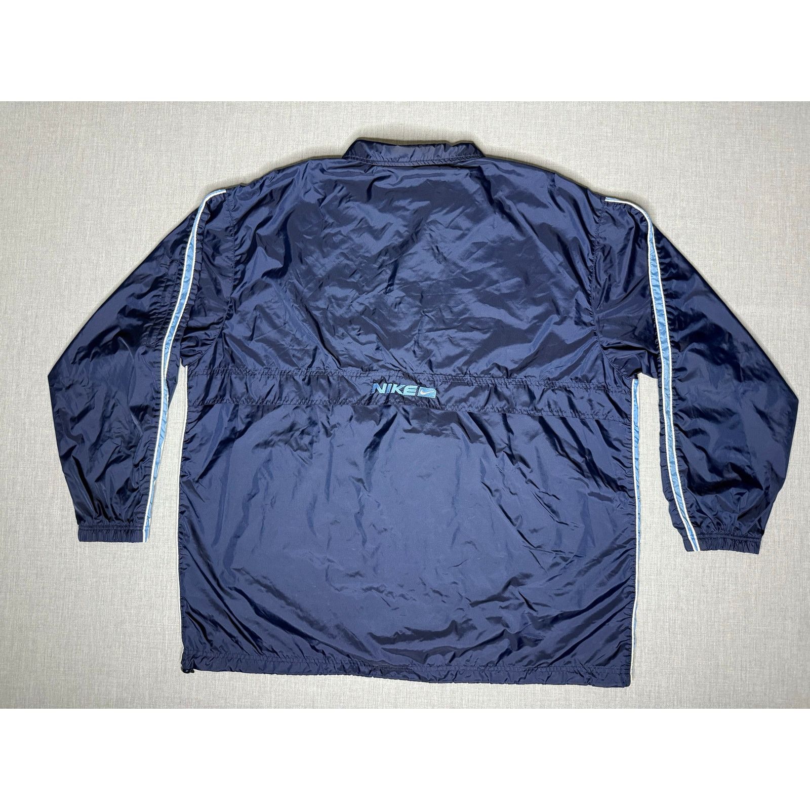 Nike × Vintage Vintage Y2K Nike Full Zip Collared Windbreaker Jacket 2XL Size US XL / EU 56 / 4 - 2 Thumbnail