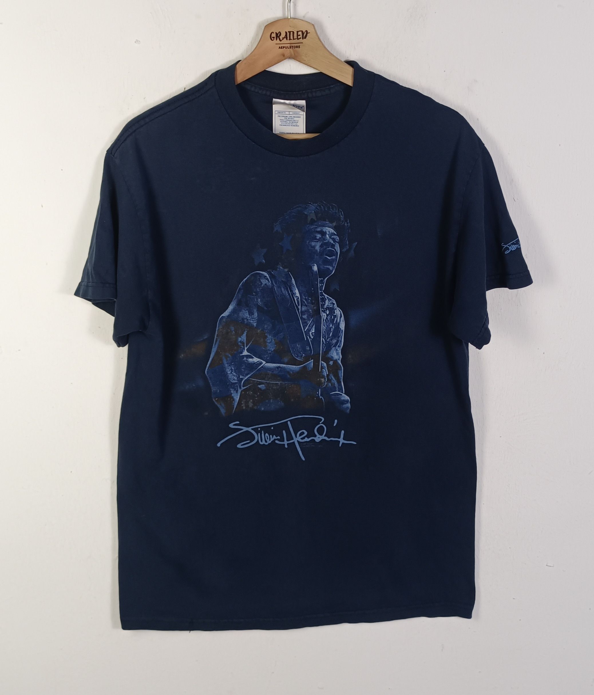 Band Tees Rare 🔥 Vintage Tennessee River Jimi Hendrix 2005 Guitarist Size US M / EU 48-50 / 2 - 1 Thumbnail