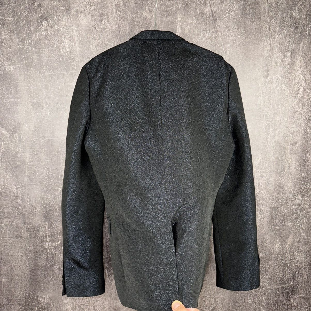 Hugo Boss Hugo boss Red Label Navy Tuxedo satin Blazer jacket shine Size 50R - 7 Thumbnail