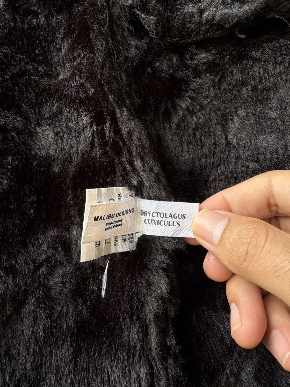 Japanese Brand Malibu Designs Rabbit Fur Lined Coat Asymmetrical Zip Gothic Size US M / EU 48-50 / 2 - 14 Thumbnail