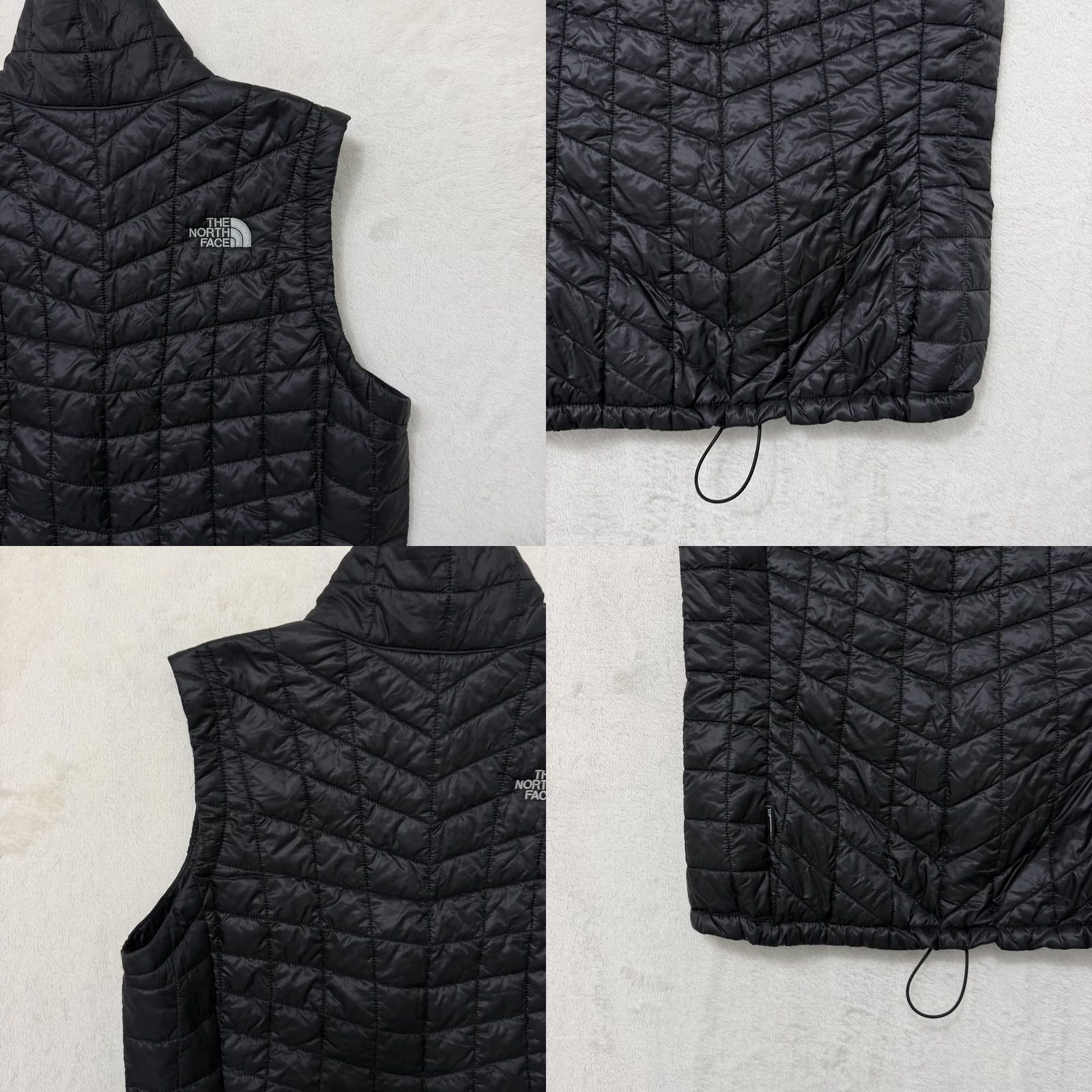 The North Face VINTAGE The North Face Vest Womens Small Black ThermoBall Eco Quilted Full Zip Warm Size S / US 4 / IT 40 - 9 Thumbnail