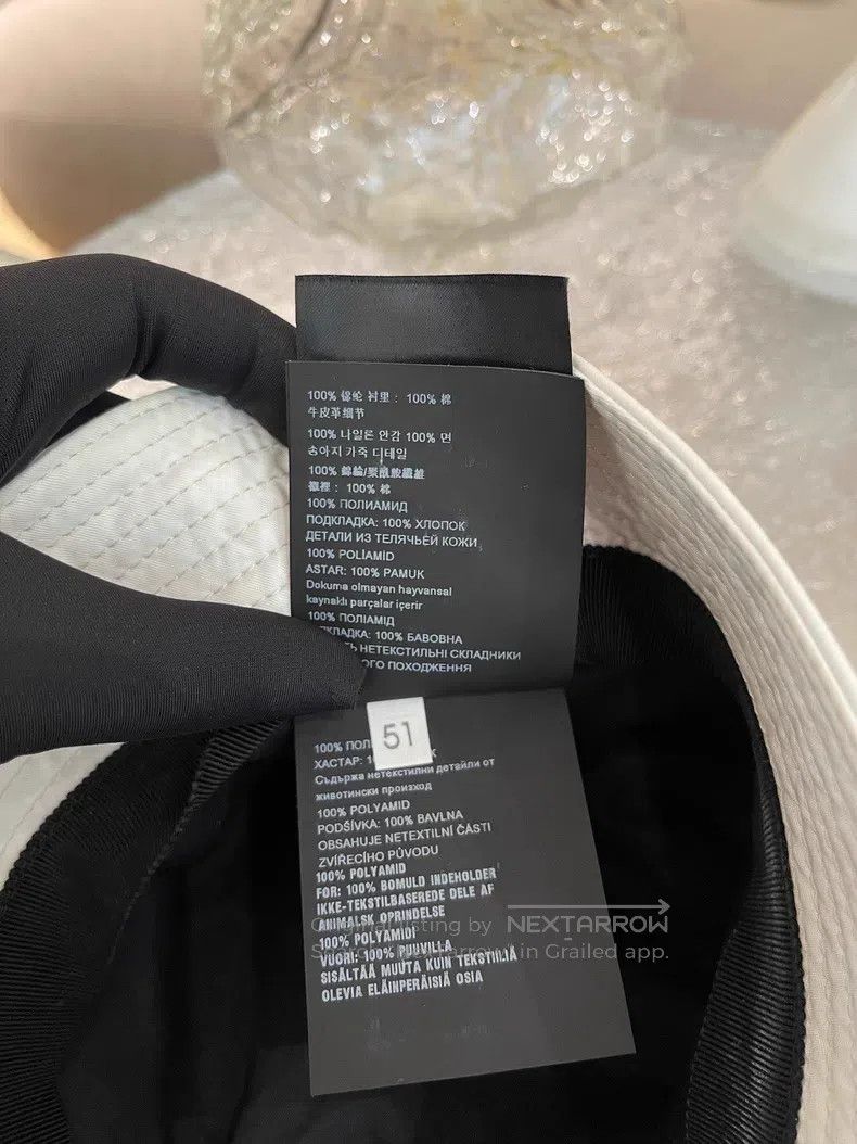 Prada Prada White fisherman's hat with triangles Size ONE SIZE - 6 Thumbnail