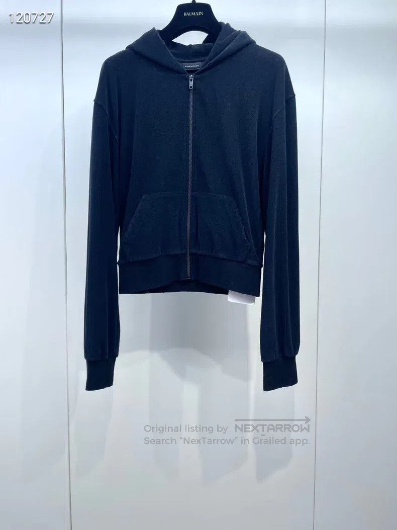 Balenciaga Balenciaga Crown Rhinestone Long Sleeve Hoodie Size XS / US 0-2 / IT 36-38 - 2 Thumbnail