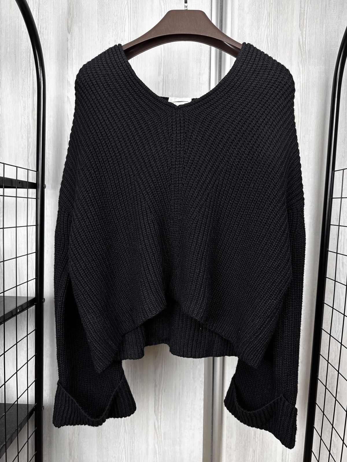 forte_forte forte_forte italy_inverno 2017 black knit oversized hoodie Size M / US 6-8 / IT 42-44 - 2 Thumbnail