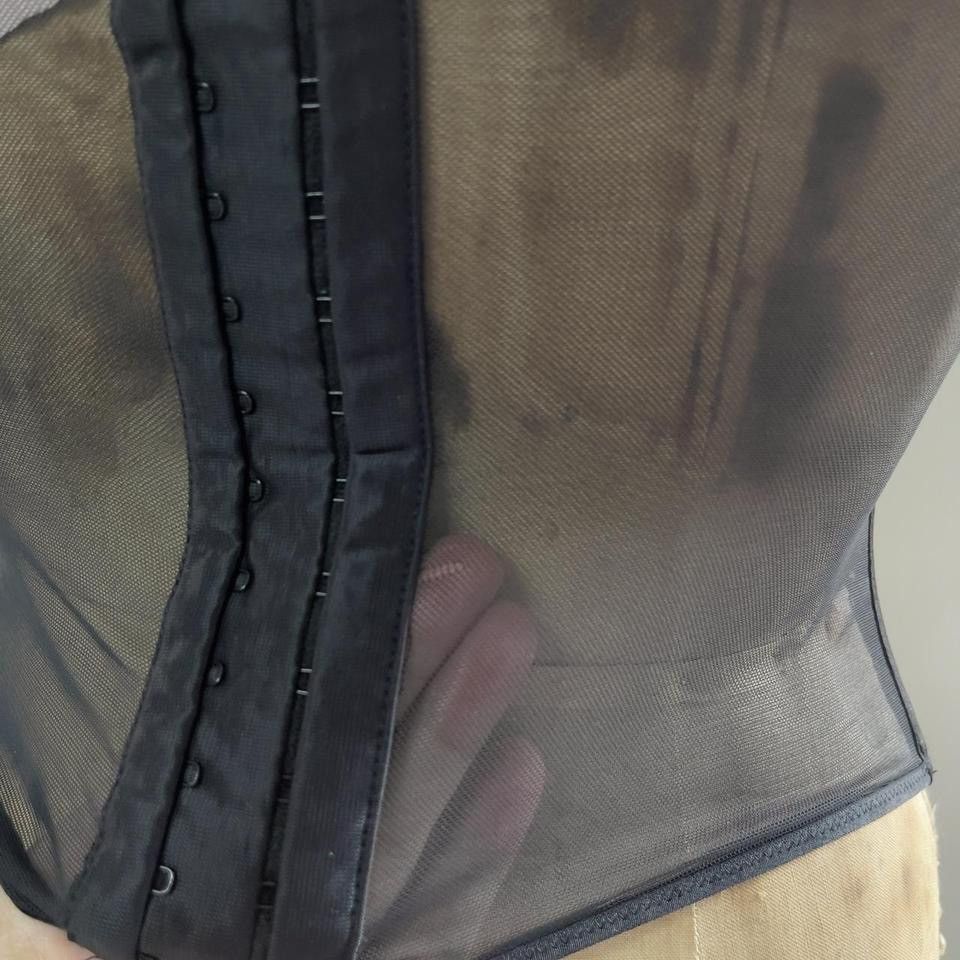 Victoria's Secret VS Black Mesh Corset Bustier (34B/32C) Size ONE SIZE - 5 Thumbnail