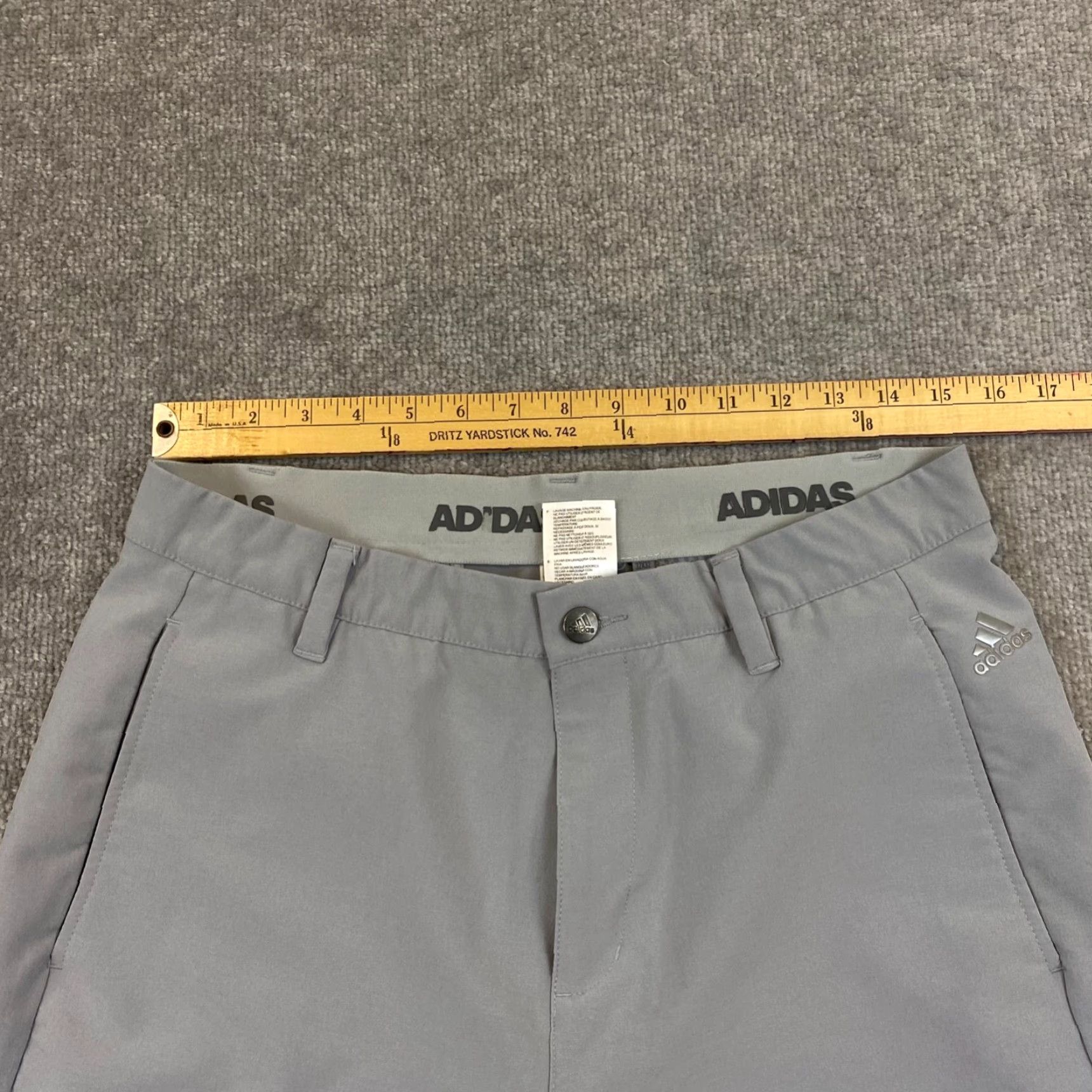 Adidas Adidas Pants Mens 32x32 Straight Leg Gray Performance Golf Logo Waist Pocket Design Adjustable 5-Pocket Khakis 32 Inseam Size Regular Mens Size US 32 / EU 48 - 3 Thumbnail