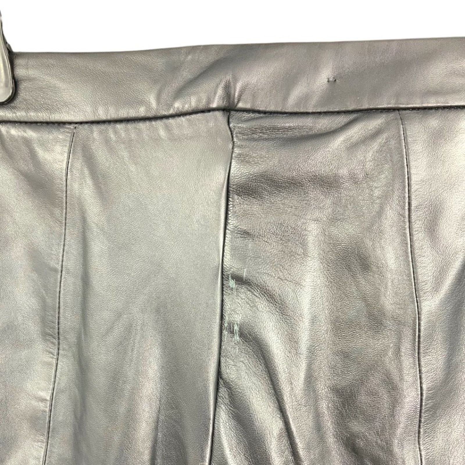 Maje Maje Black Lambskin Leather Trouser Pants 38FR Medium US Size 29" - 5 Thumbnail