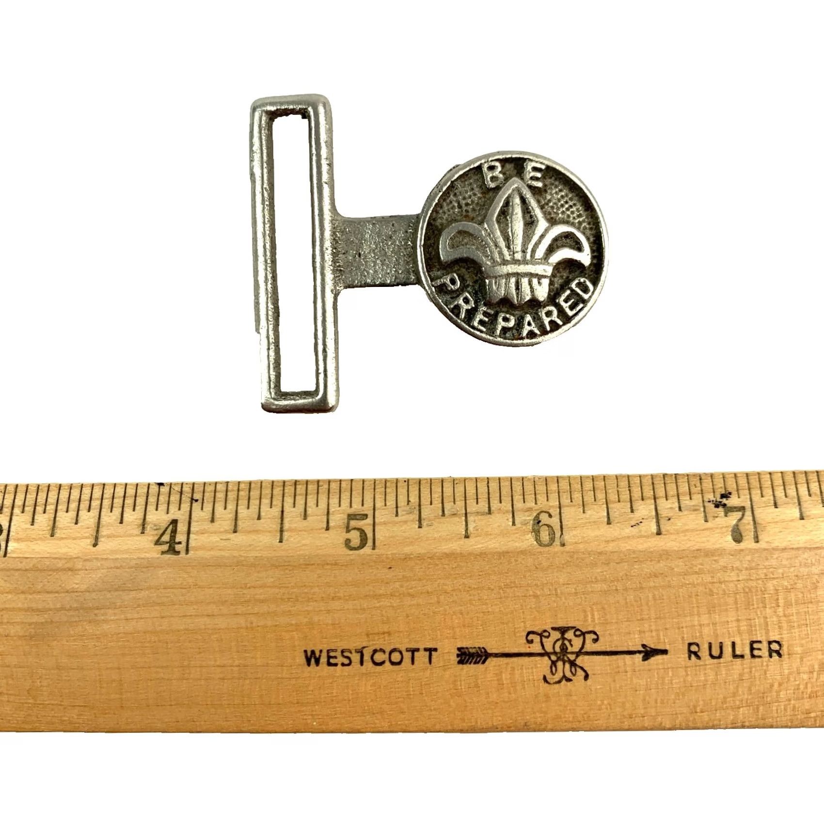 Vintage VINTAGE Be Prepared Boy Scouts Metal Belt Buckle Western Buckle Mens Belt Buckle Size ONE SIZE - 5 Thumbnail