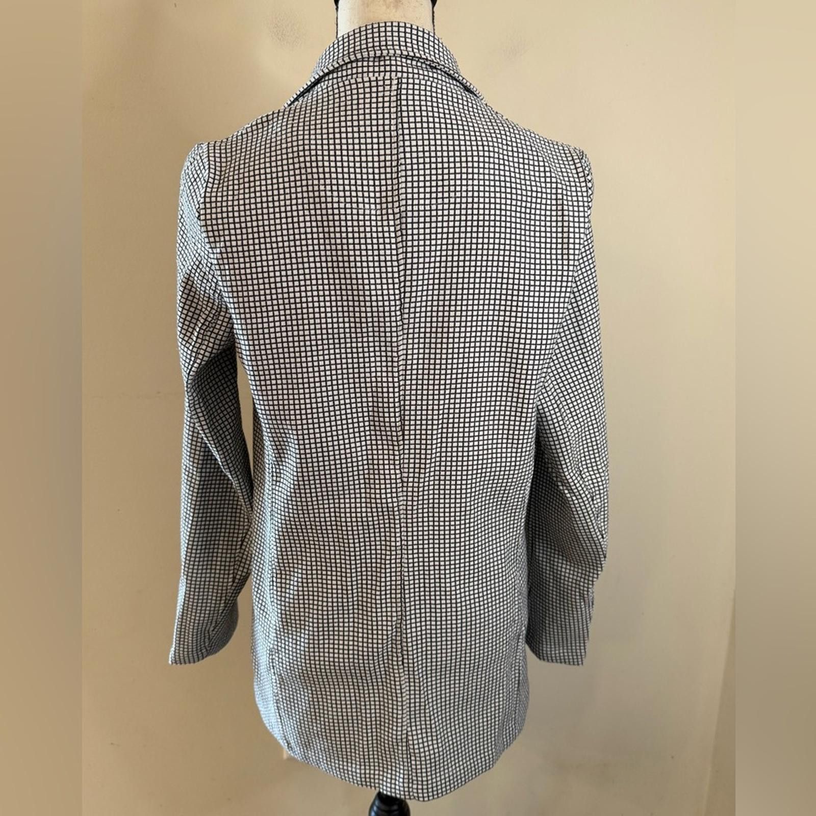 Other Max Studio blazer monochromatic black & white plaid medium Size M / US 6-8 / IT 42-44 - 3 Thumbnail
