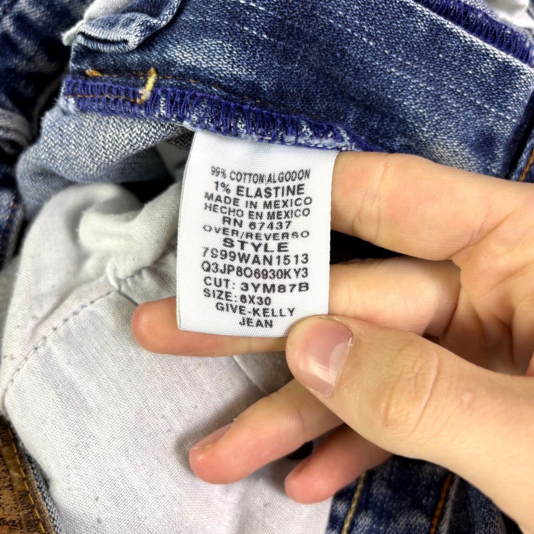Vintage VINTAGE Polo Jeans Co Ralph Lauren Give-Kelly Flare Jeans Blue Wash 31x30 Low Rise Y2K Womens Jeans Size 24" / US 00 / IT 34 - 6 Thumbnail