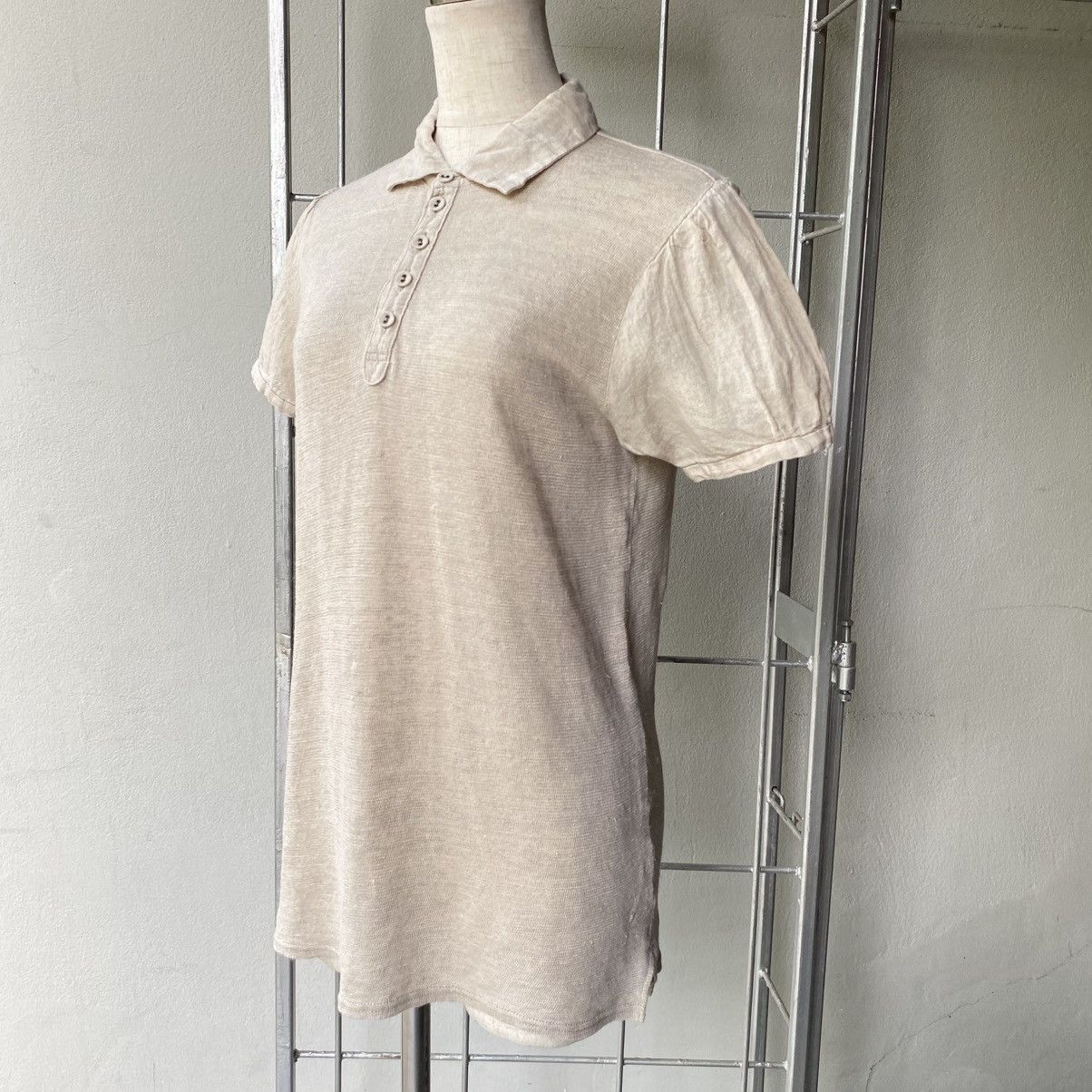 Kapital KAPITAL Beige Puff Sleeve Polo Top Size S / US 4 / IT 40 - 15 Thumbnail