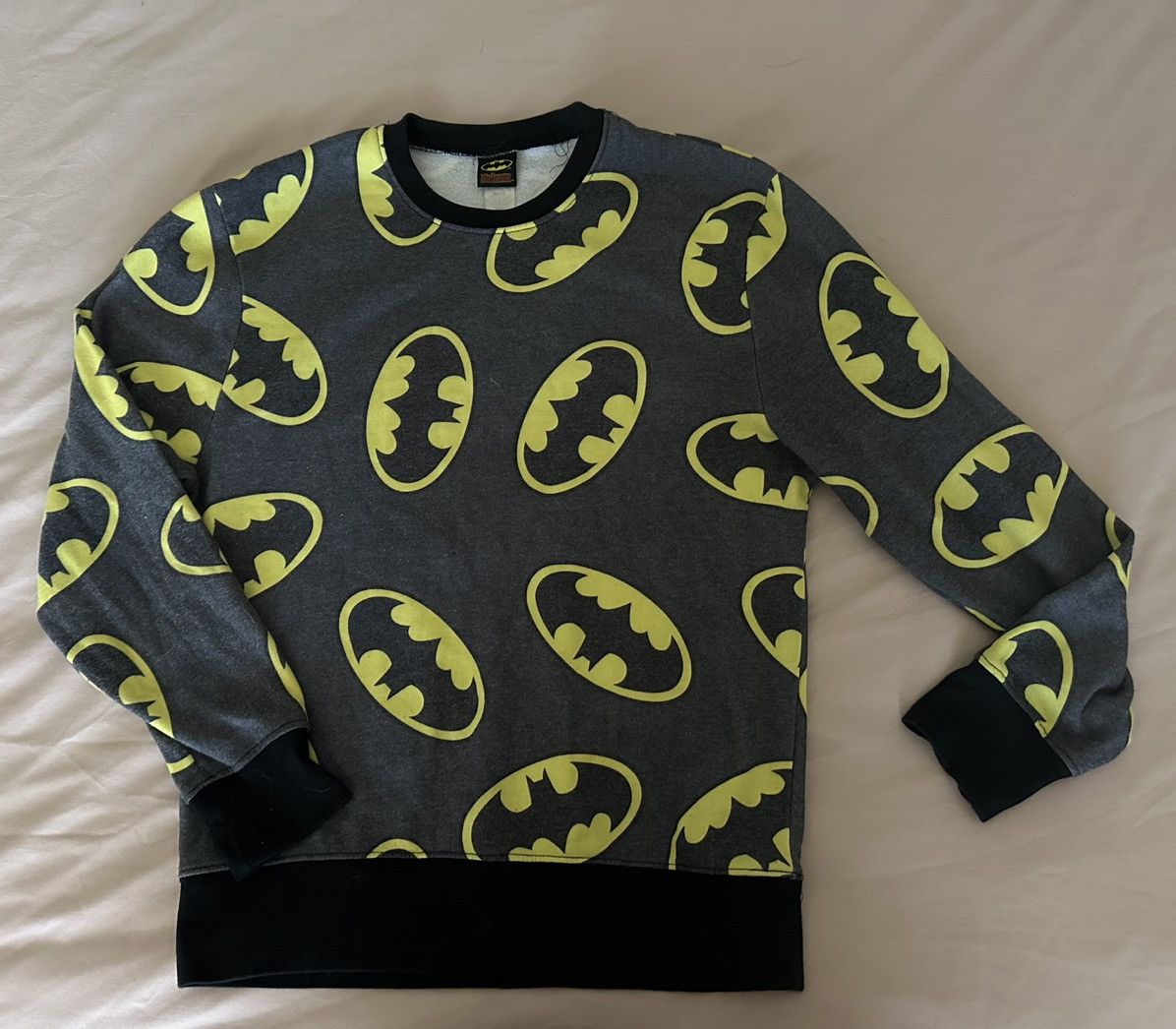 DC Comics Batman Logo Graphic Sweatshirt Size Large Size L / US 10 / IT 46 - 1 Thumbnail