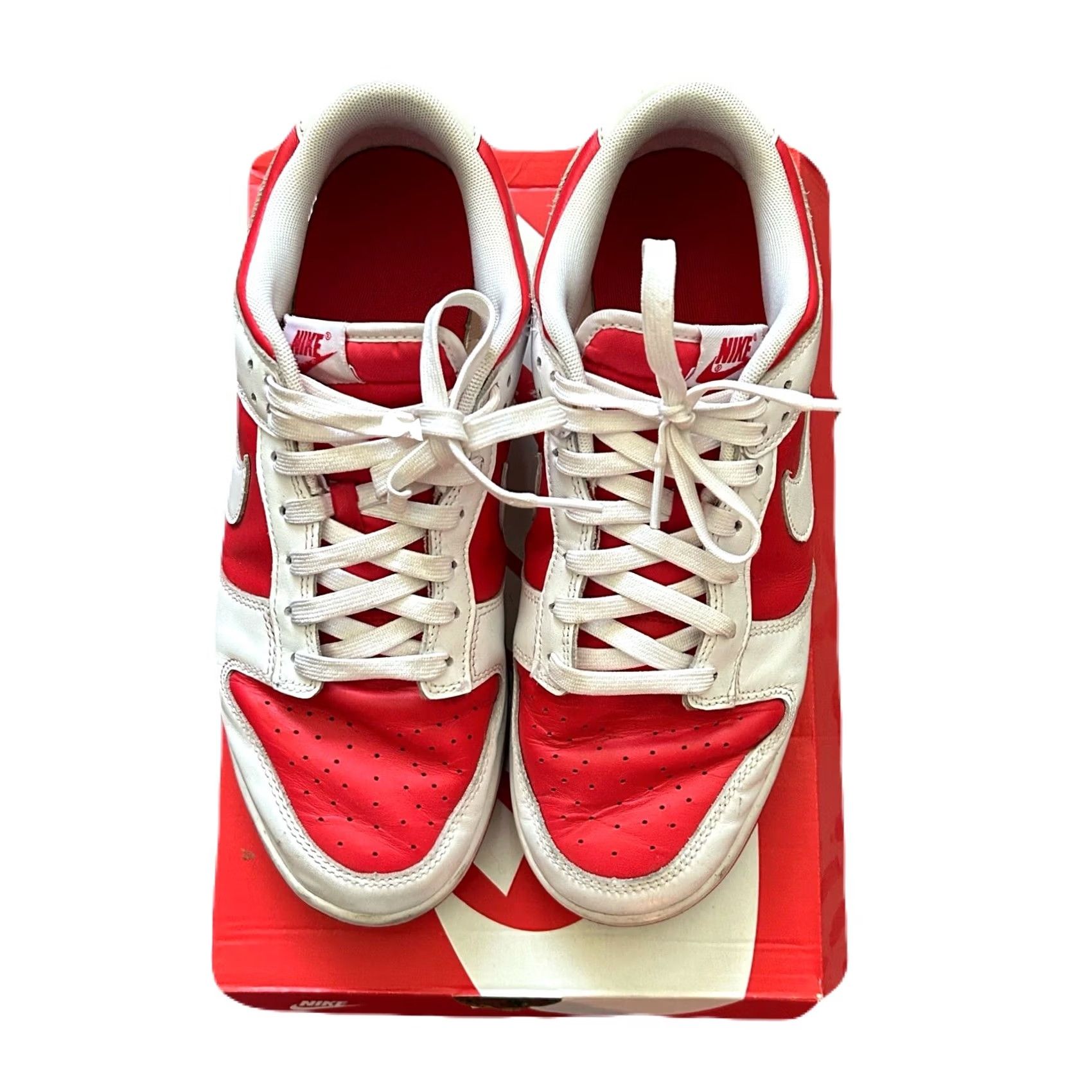 Nike Nike Dunk Low Championship Red Men’s Shoe 11 Size US 11 / EU 44 - 3 Thumbnail