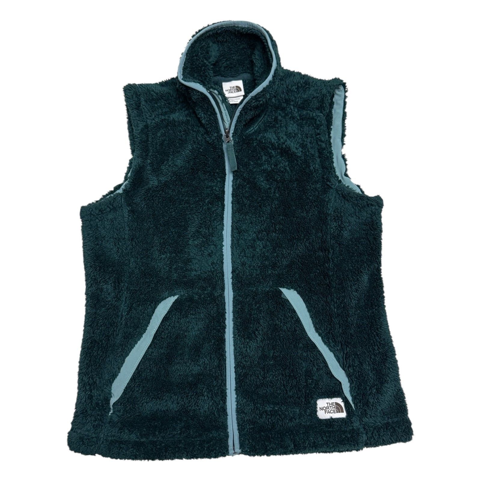 The North Face THE NORTH FACE Faux Fur Fleece Winter Green Vest Medium Size M / US 6-8 / IT 42-44 - 1 Thumbnail