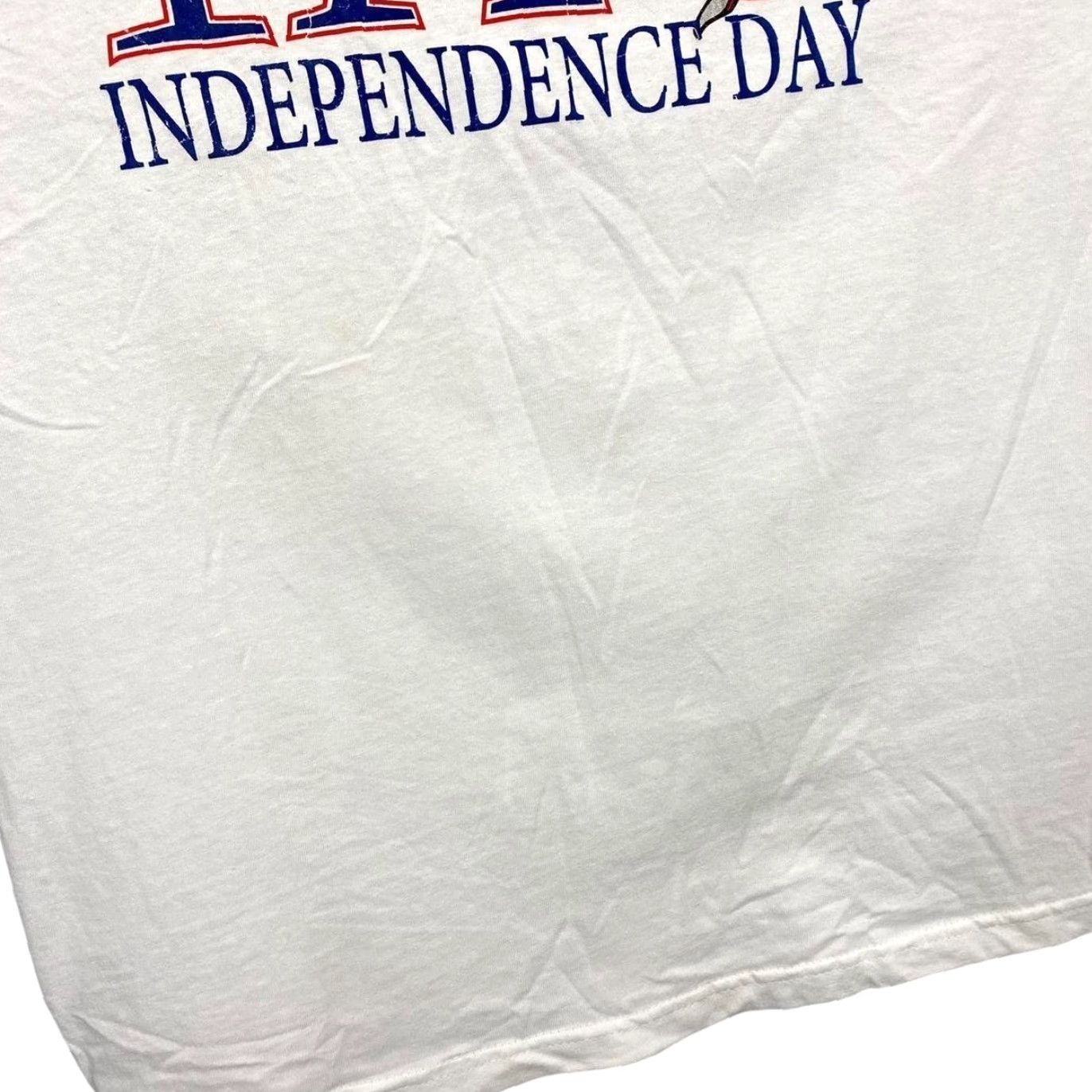 Other 1776 Independence Day On The Fourth Of July Souvenir Graphic White T-Shirt Large Mens Short Sleeve Crew Neck Cotton White 1776 Size US L / EU 52-54 / 3 - 4 Thumbnail