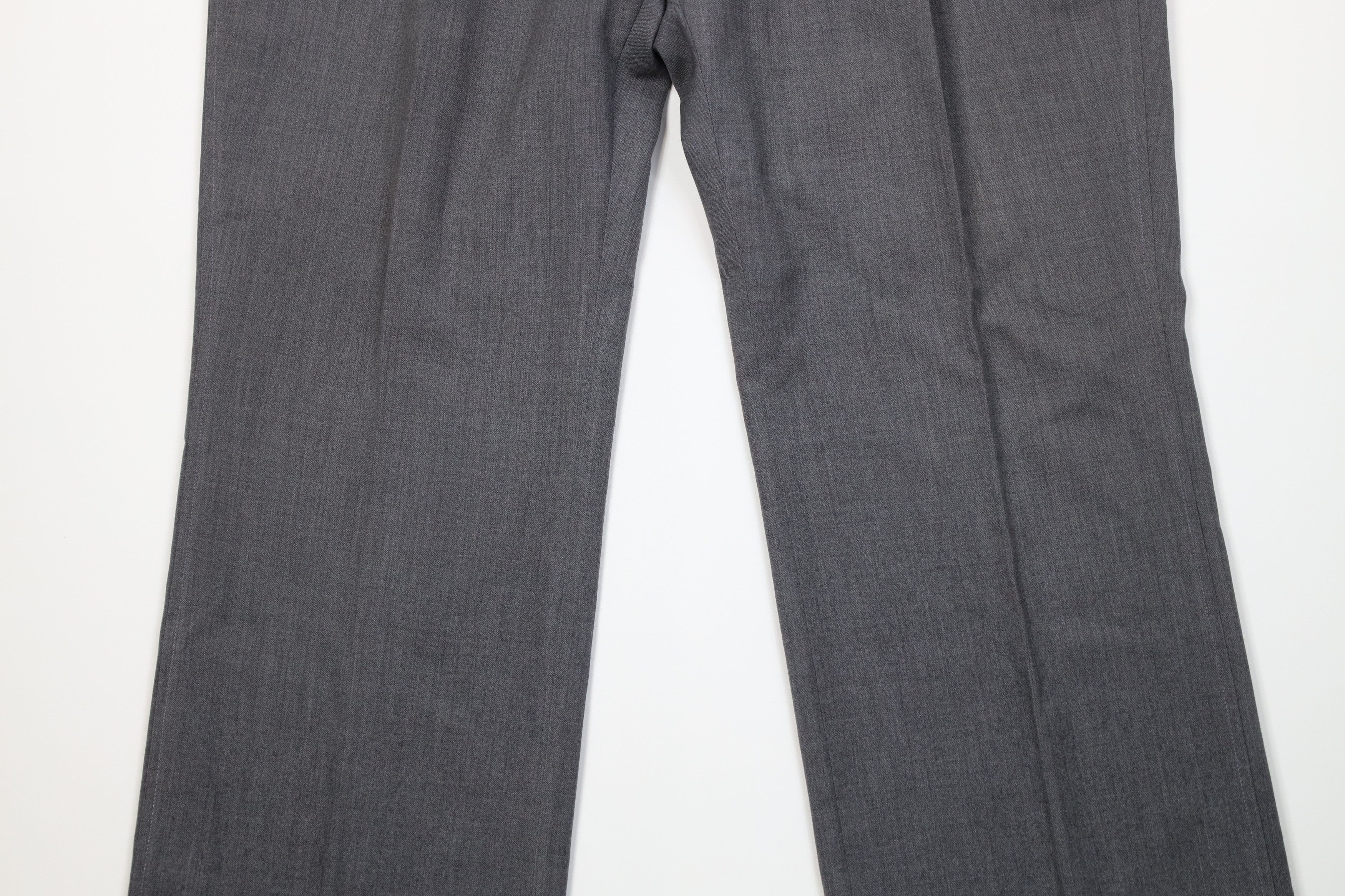 Lands' End Vintage 80s Lands End Knit Wide Leg Chino Pants Gray USA Size US 40 / EU 56 - 3 Thumbnail