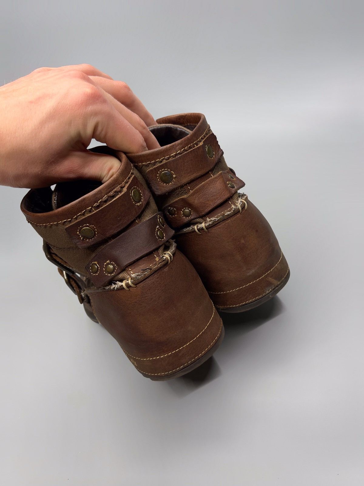 Japanese Brand × Replay Vintage Replay Leather Boots Avant-Garde Size US 8 / EU 41 - 6 Thumbnail