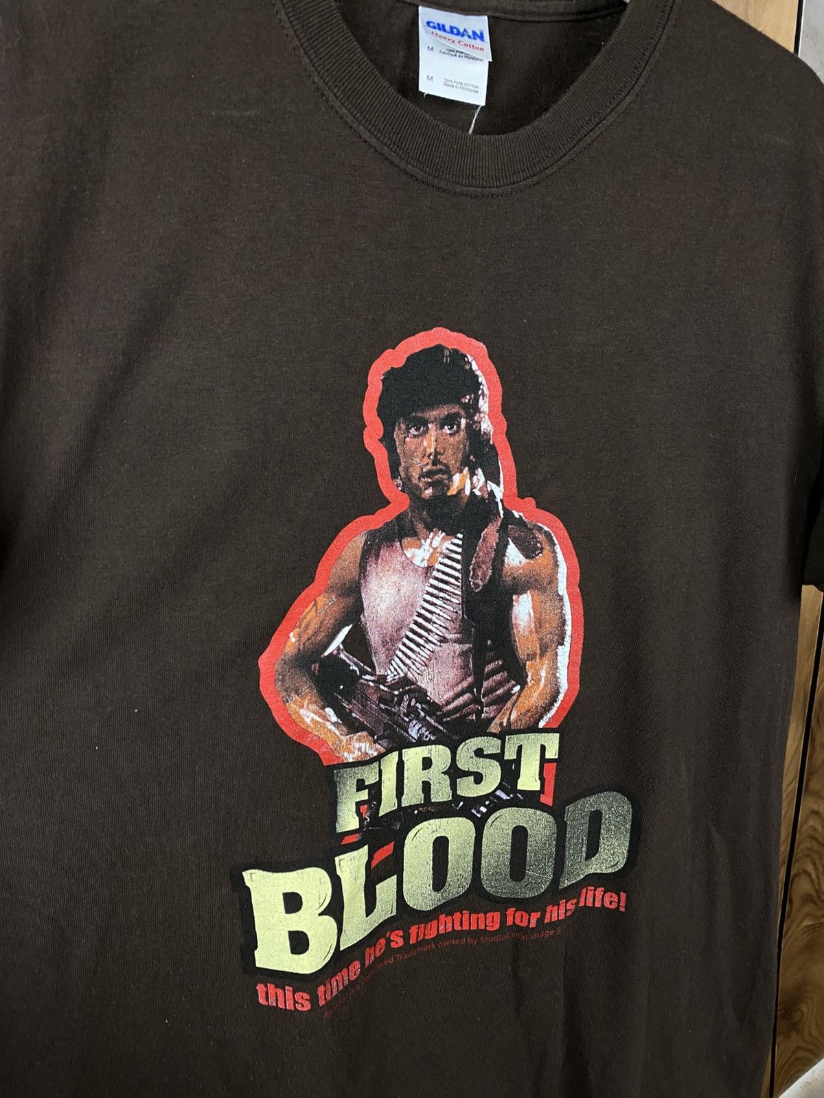 Vintage 💪Vintage 00s T-Shirt Rembo First Blood VTG Tee💪 Size US M / EU 48-50 / 2 - 2 Thumbnail