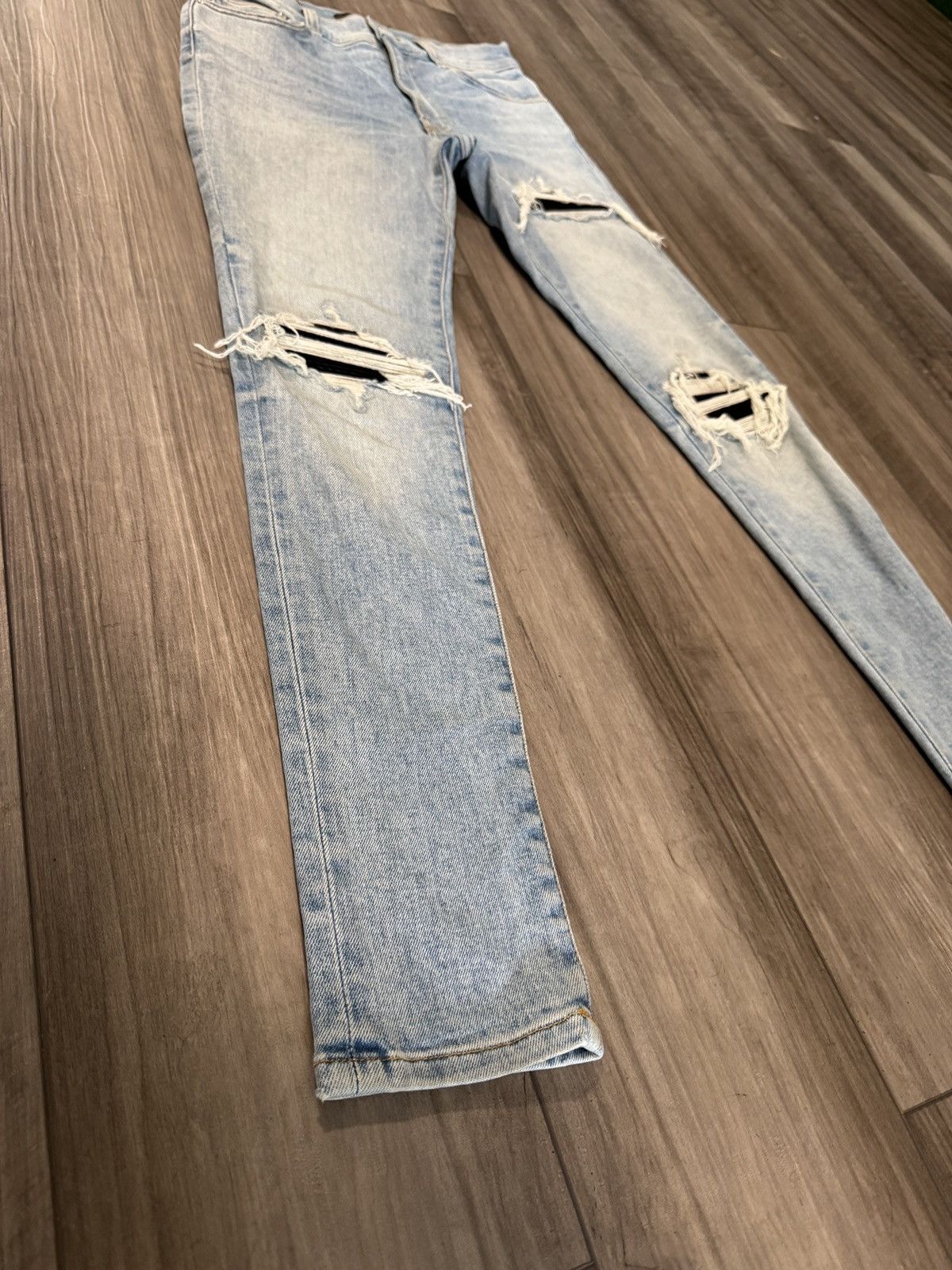 Amiri Amiri MX1 Skinny Blue Black Patch Size US 26 / EU 42 - 3 Thumbnail