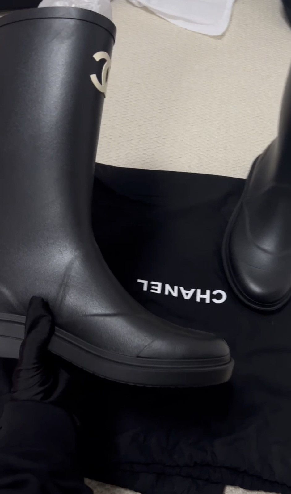 Chanel Chanel Rain Boots with Protective Coating. Size US 8 / IT 38 - 13 Thumbnail