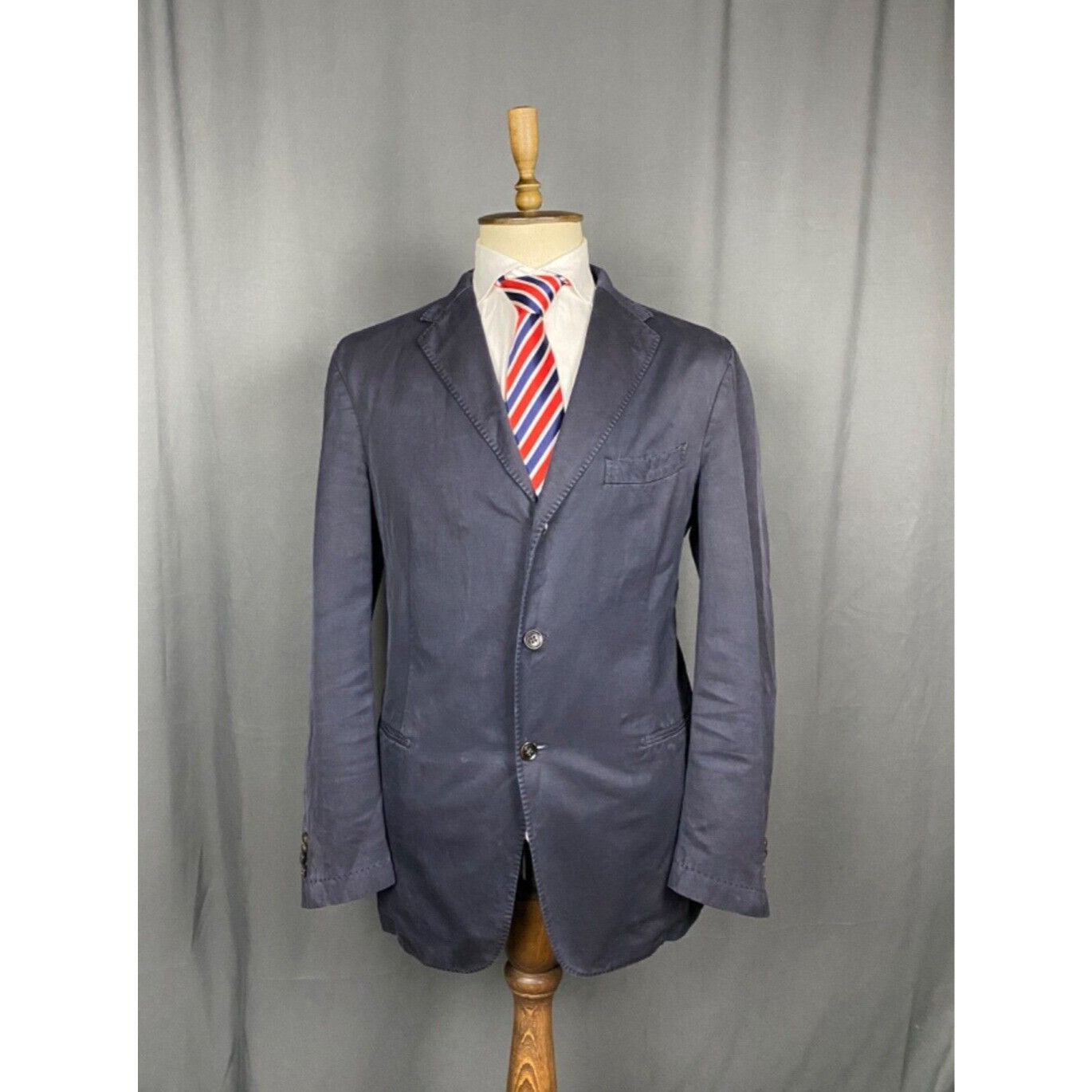 Boglioli Boglioli GRANT Garment Dye Men's Blue Sportcoat Blazer Jacke Size 54R - 1 Thumbnail