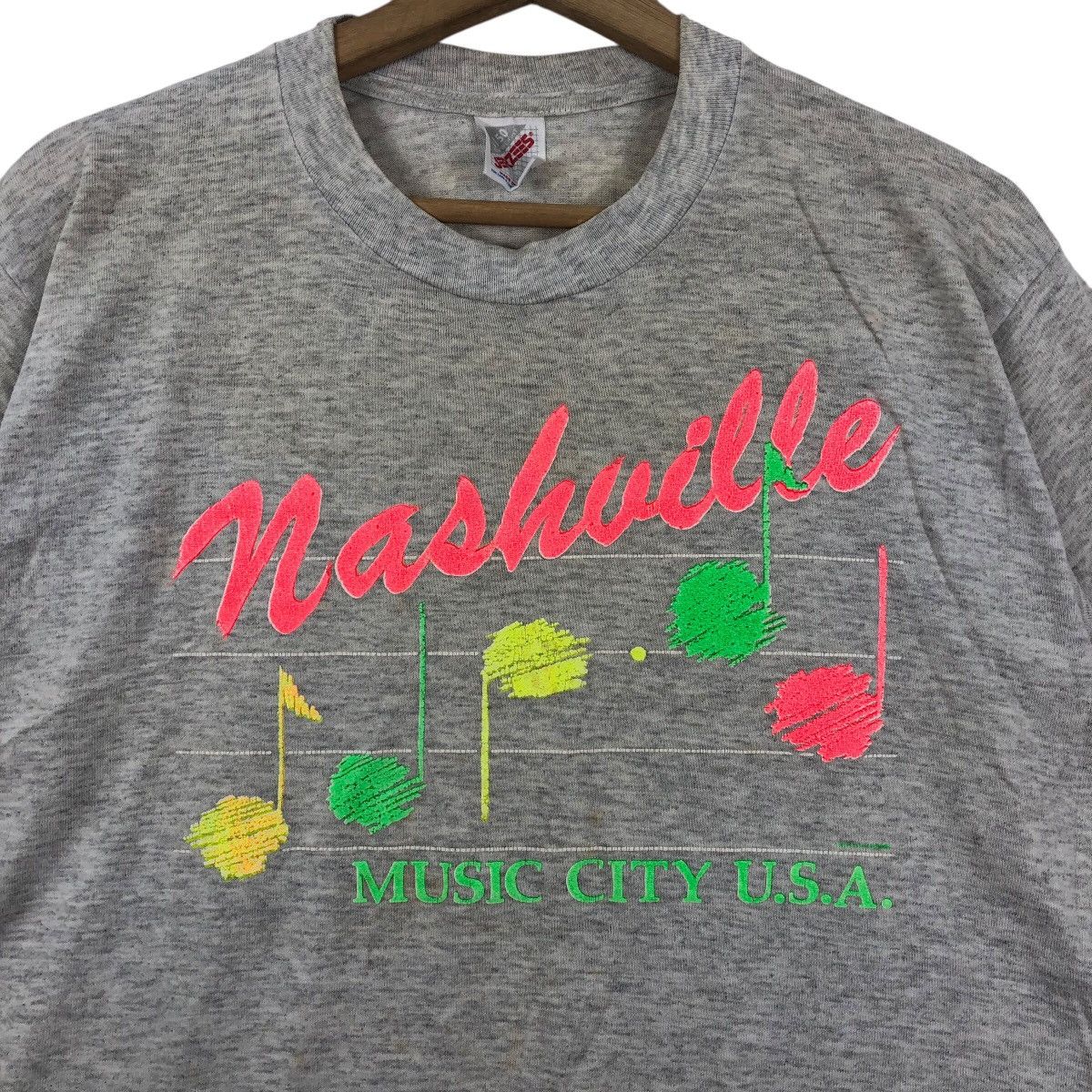 Vintage Vintage 90s Nashville Music City USA T Shirt Size L Size US L / EU 52-54 / 3 - 3 Thumbnail
