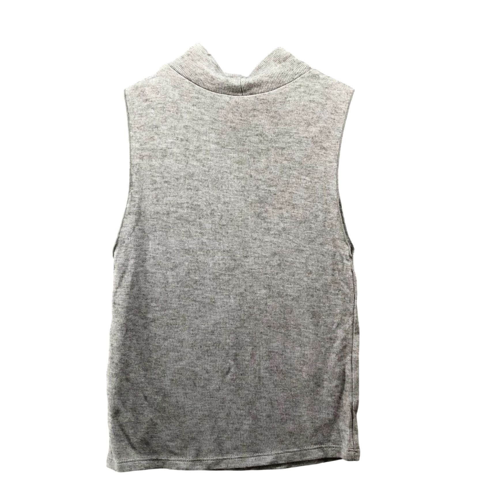 Zara Zara Wool Blend Sleeveless Top Womens S Gray Mock Neck Lightweight Knit Shirt Size S / US 4 / IT 40 - 2 Thumbnail