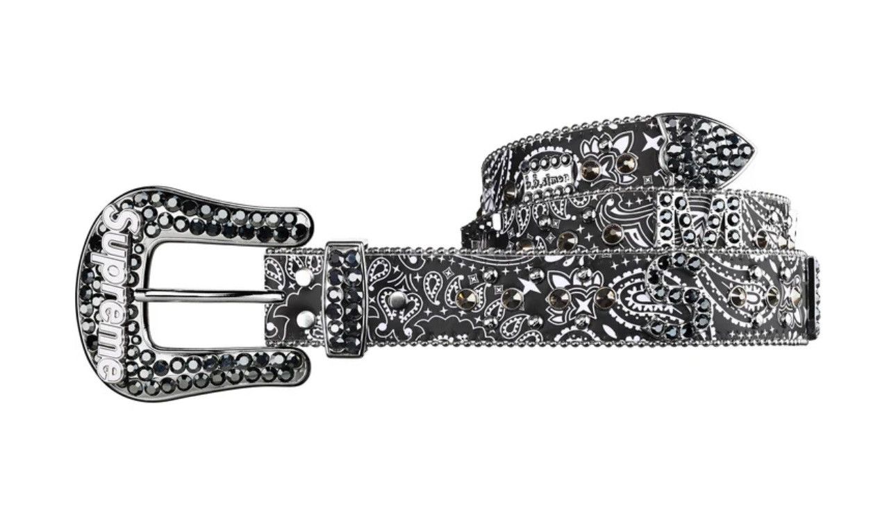 Supreme Black Supreme Glitter Vinyl Ranger Belt O.S. | Grailed