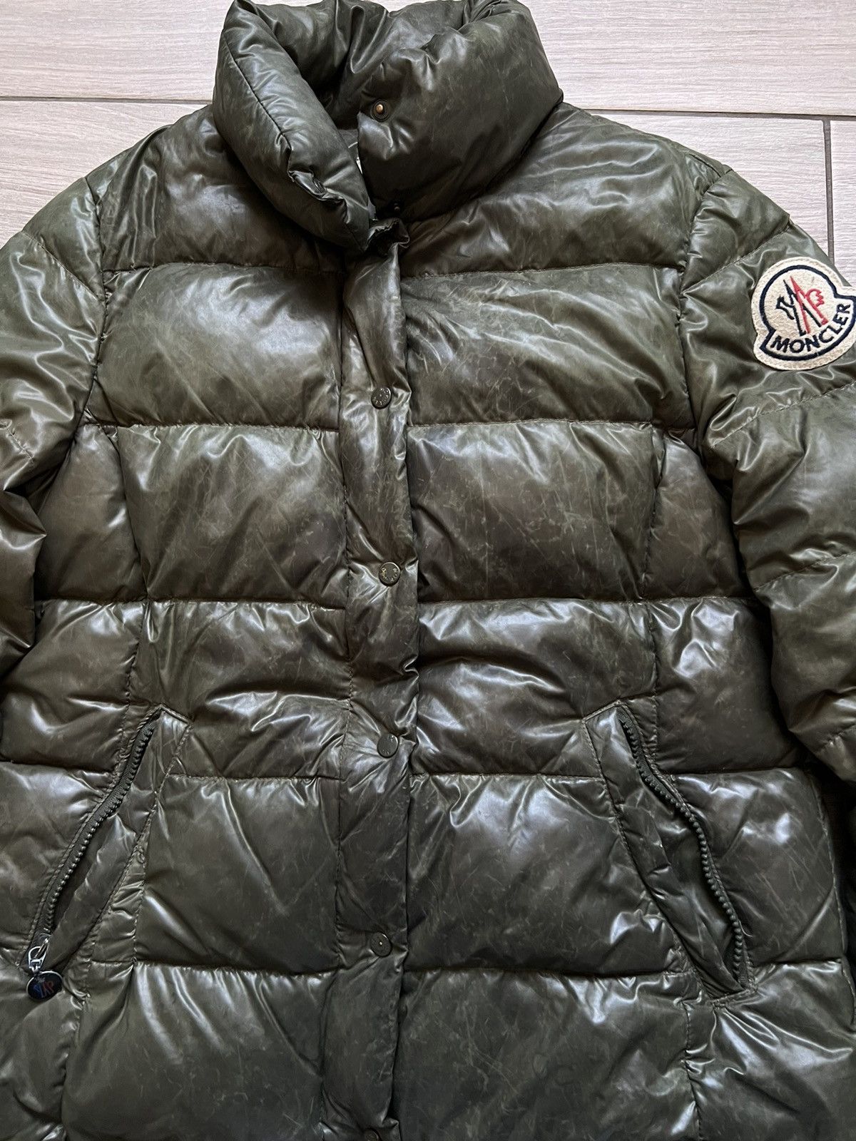 Moncler Moncler Pepper Grenoble Womens Puffer Jacket Green Size L / US 10 / IT 46 - 5 Thumbnail