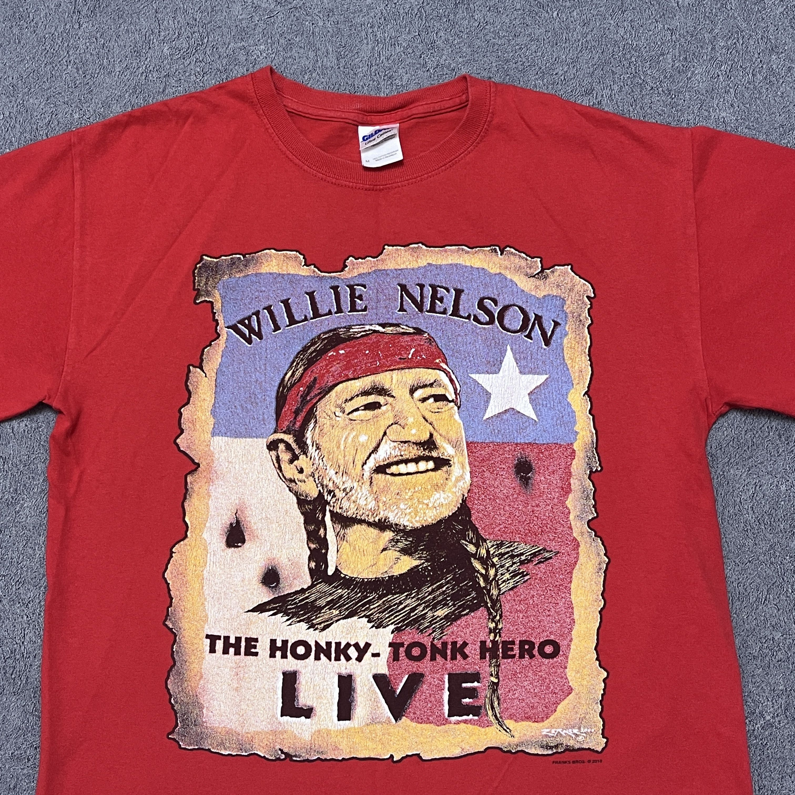 Band Tees × Vintage Willie Nelson Shirt Vintage Band Tees Bob Dylan Neil Young Size US M / EU 48-50 / 2 - 3 Thumbnail