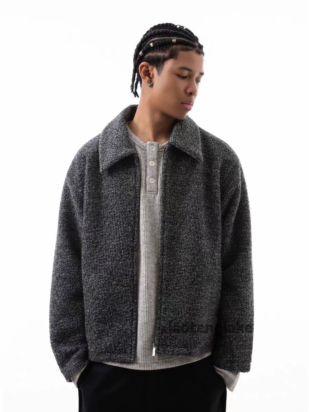 Vintage Utility punk yuppie loose baggy woolen festival jacket Size US XL / EU 56 / 4 - 1 Thumbnail