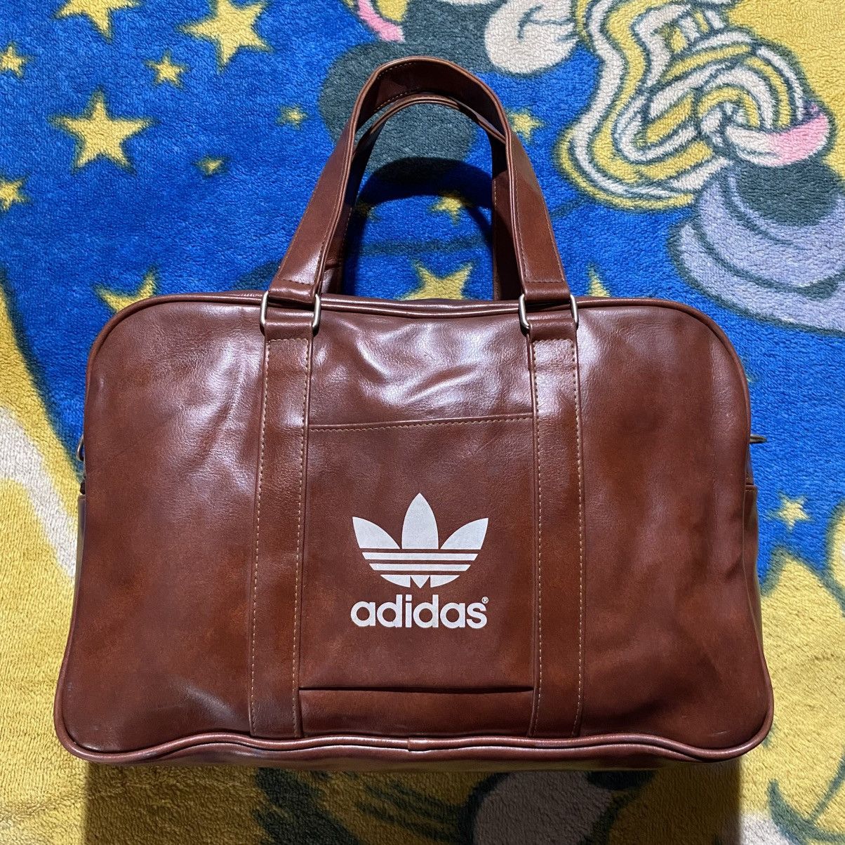 Adidas Vintage Adidas Leather Gym Bag Size ONE SIZE - 2 Thumbnail