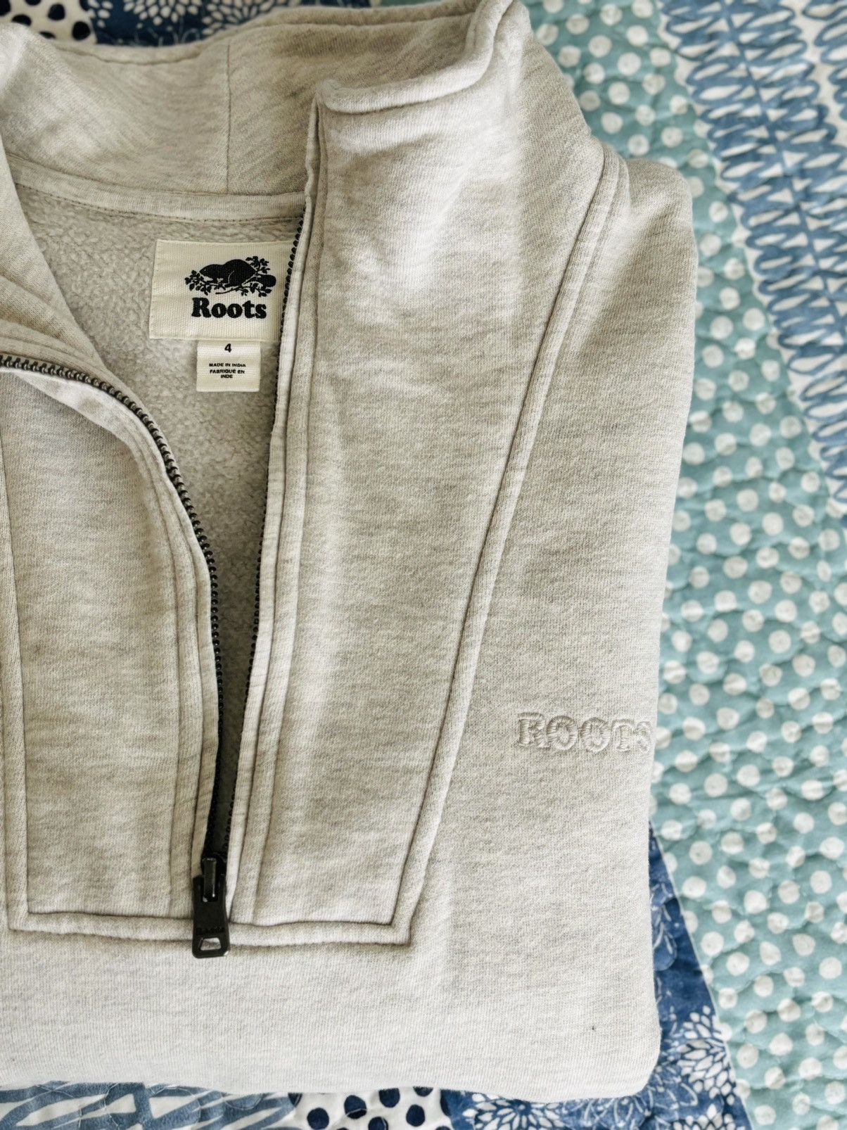 Roots ROOTS Half Zip Stein Gender Free - White Mix Size US L / EU 52-54 / 3 - 4 Thumbnail