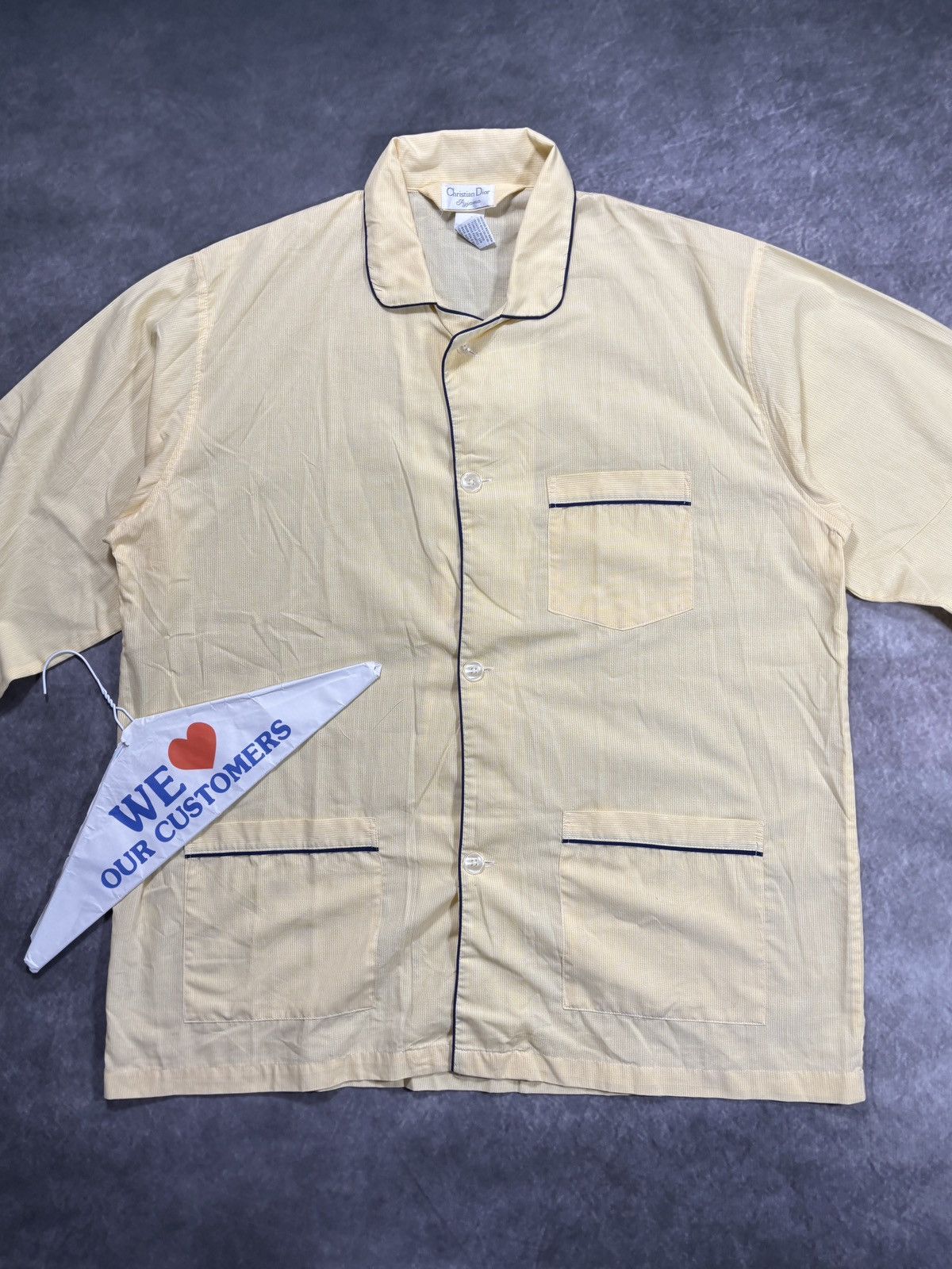 Christian Dior Monsieur Vintage Christian Dior Pyjama Shirt Sleep PJ 1990s Lounge Size US XL / EU 56 / 4 - 10 Thumbnail