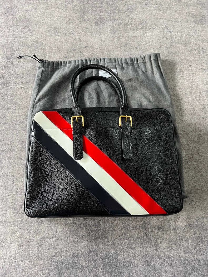 Thom Browne Thom Browne Tartan briefcase Size ONE SIZE - 2 Thumbnail