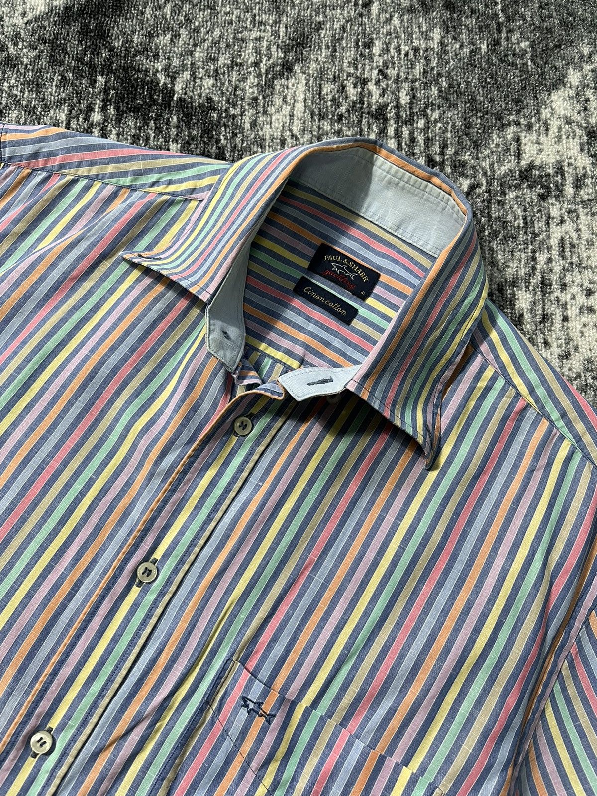 Paul & Shark Vintage Paul Shark Shirt Button Up Short Sleeve Y2K 90s Size US L / EU 52-54 / 3 - 2 Thumbnail