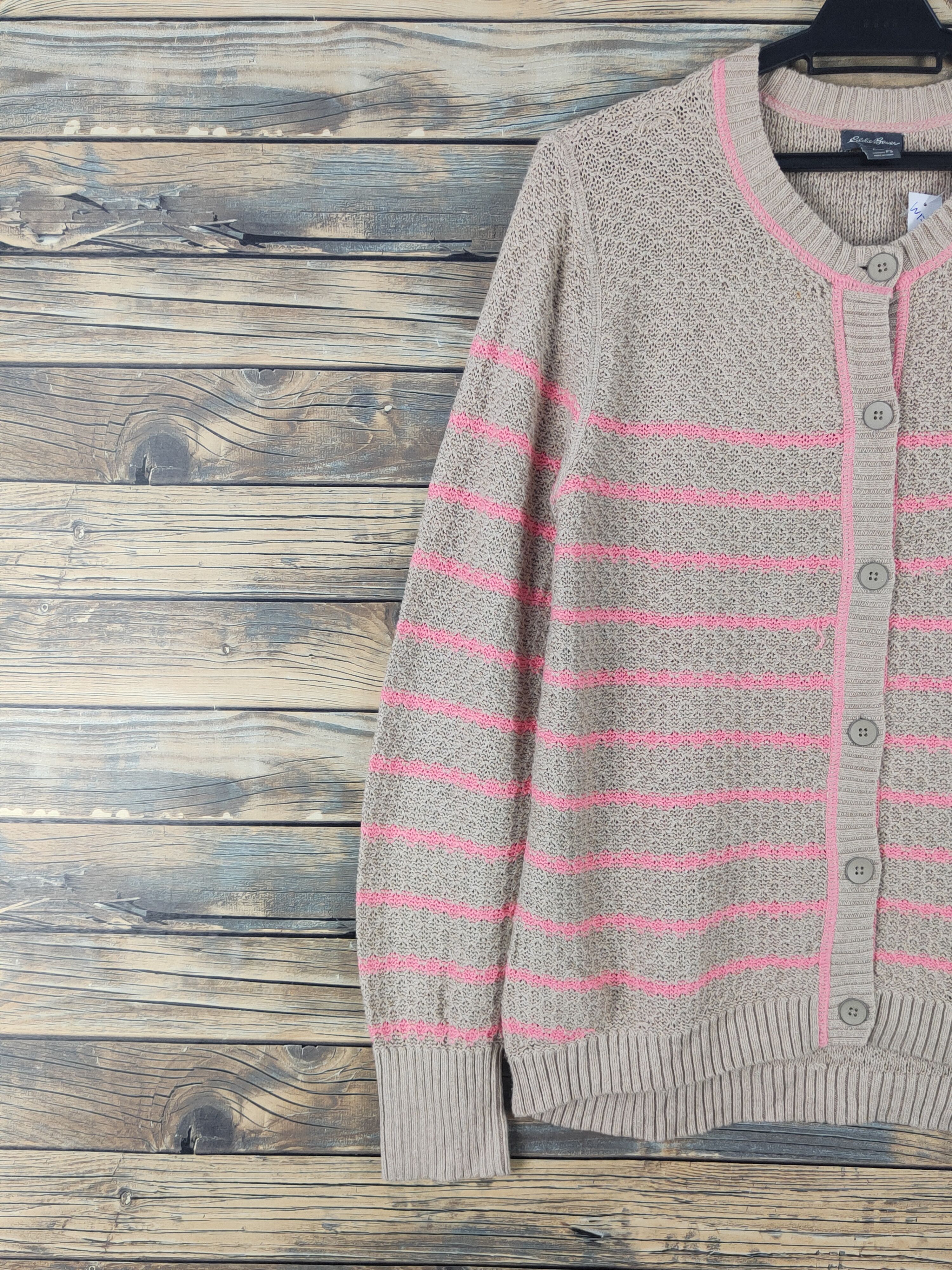 Eddie Bauer Eddie Bauer Light Brown Knitwear Cardigan #W1740 Size M / US 6-8 / IT 42-44 - 3 Thumbnail