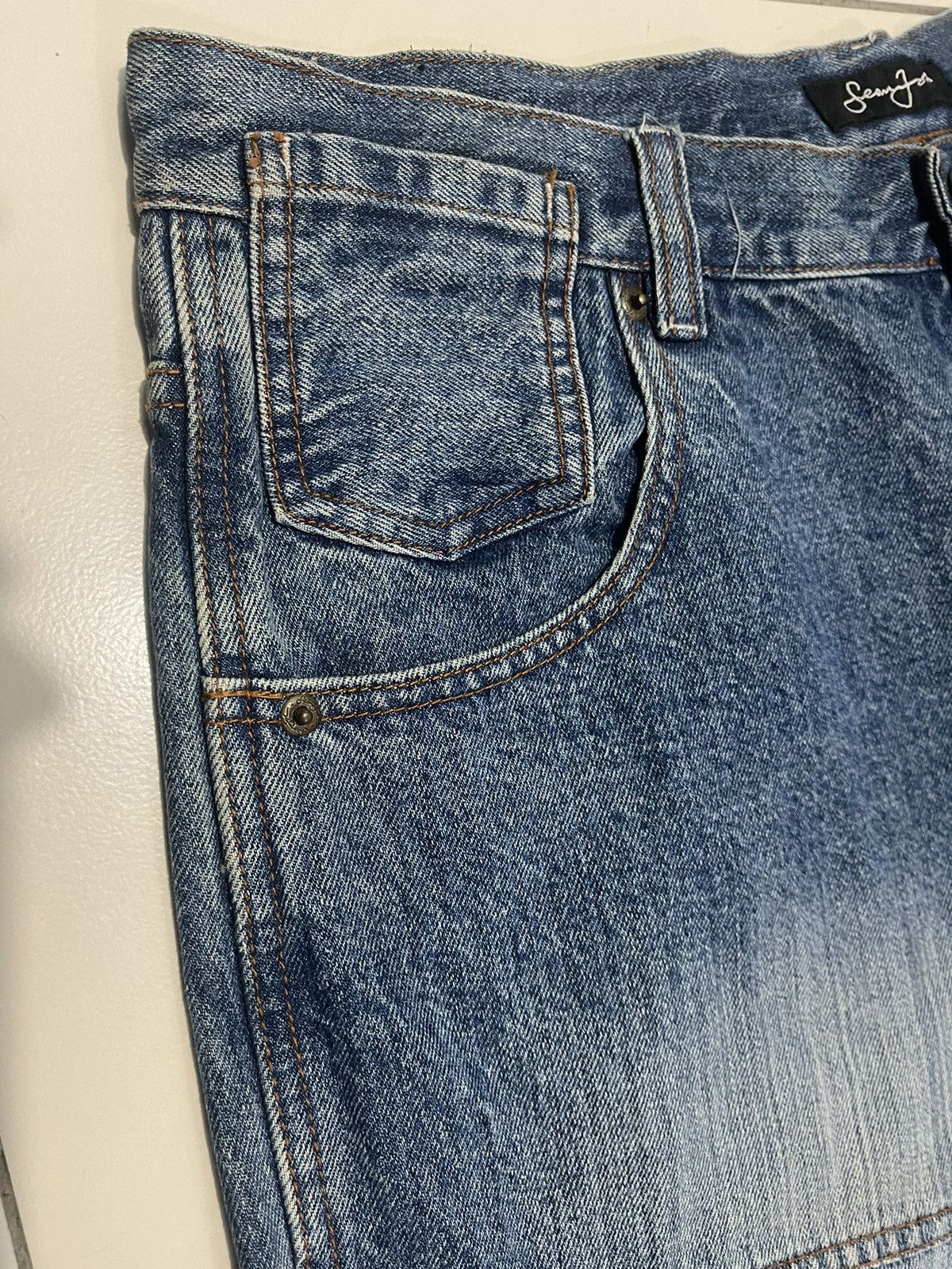 Sean John sean john baggy jeans loose cut rare design Size US 36 / EU 52 - 4 Thumbnail