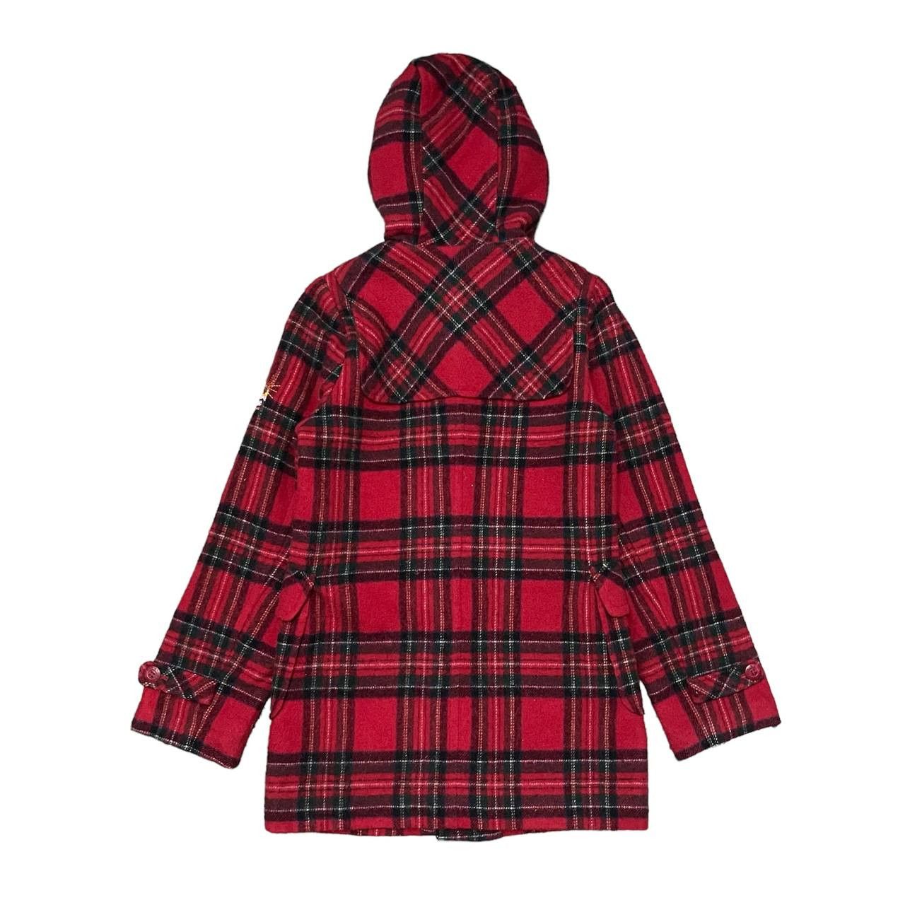 Angel Blue Vintage Angel Blue Plaid Duffle Wool Fur Hooded Coat Size US S / EU 44-46 / 1 - 13 Thumbnail